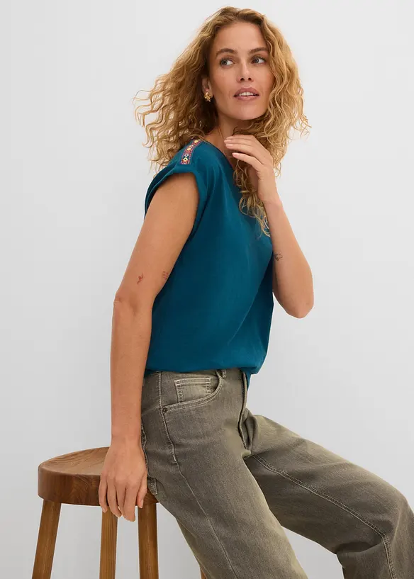 T-skjorte i 100% &oslash;kologisk bomull, bonprix