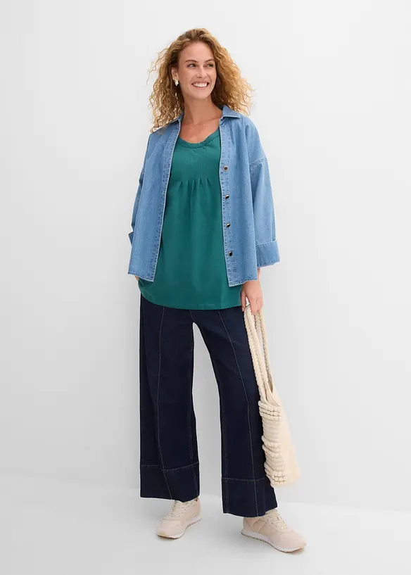 Ermel&oslash;s, lang topp, bonprix