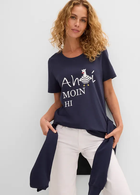 T-skjorte i bomullsmiks, bonprix