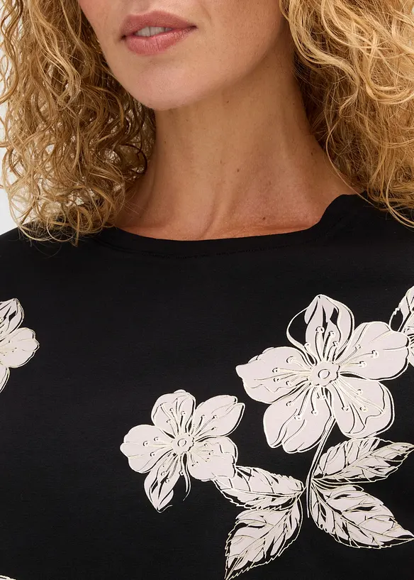 Topp med blomsterm&oslash;nster, bonprix