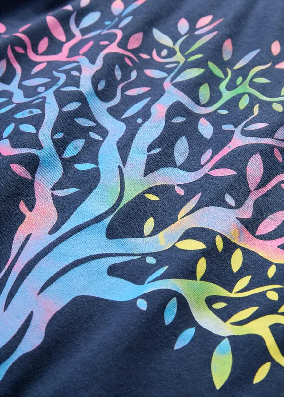 T-skjorte med print, av &oslash;kologisk bomull, bonprix