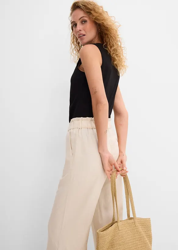 Culotte i lett linmiks, bonprix