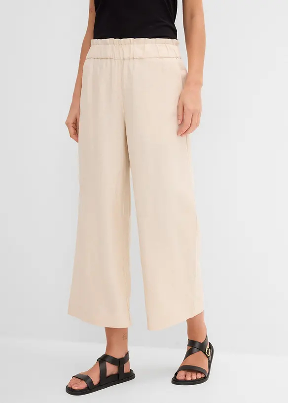 Culotte i lett linmiks, bonprix