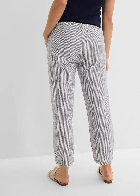 7/8-bukse med lin, bonprix