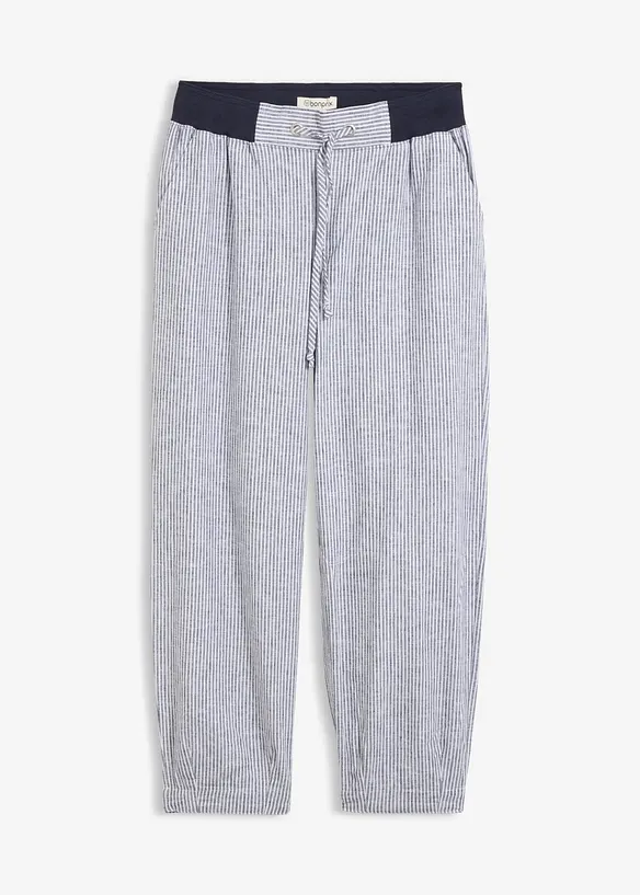 7/8-bukse med lin, bonprix