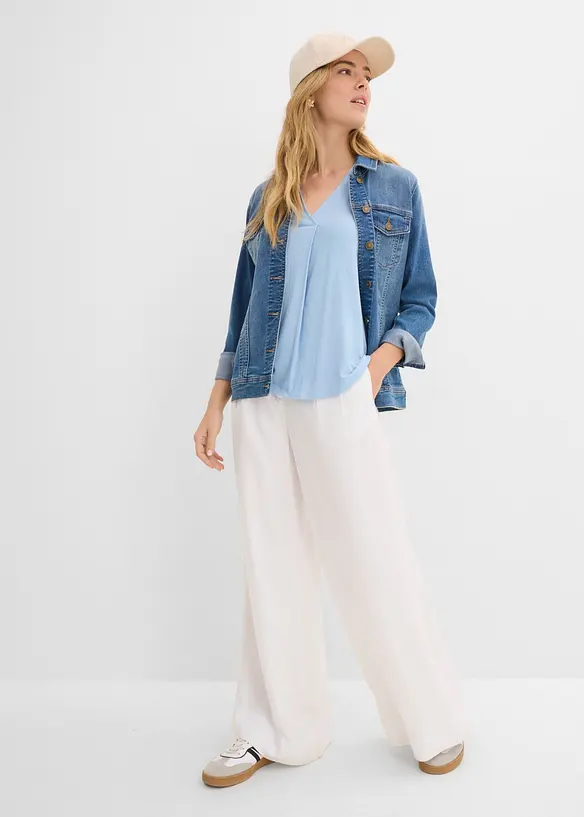 Topp i myk viskosemiks, bonprix