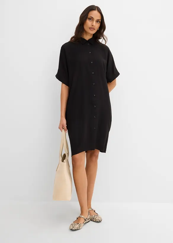 Skjortekjole i lett viskose, bonprix