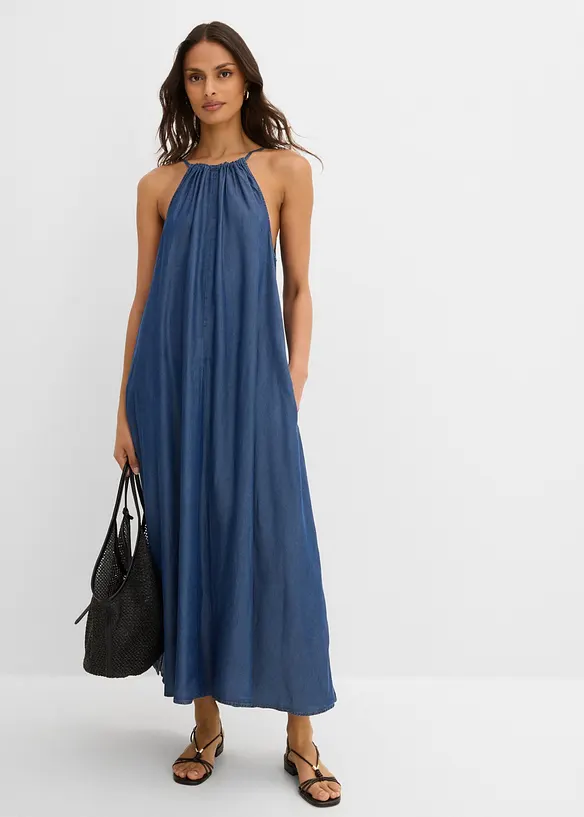 Jeanskjole av lett lyocell, bonprix