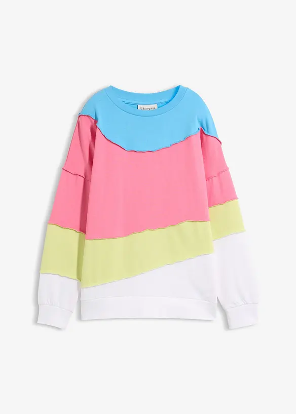 Sweatshirt i myk bomullsmiks, bonprix