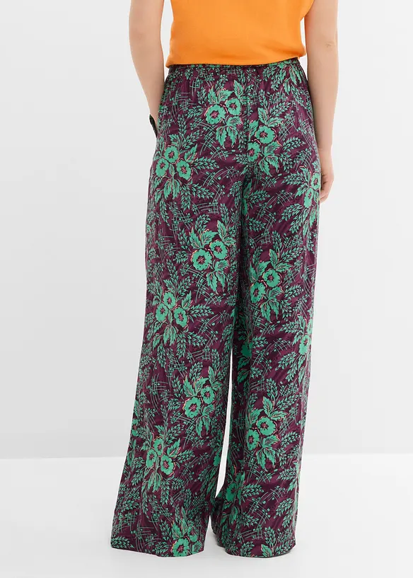 Vid bukse i lett viskose, bonprix