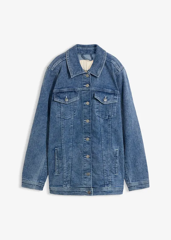 Jeansjakke med stretch, boyfriend-modell, bonprix