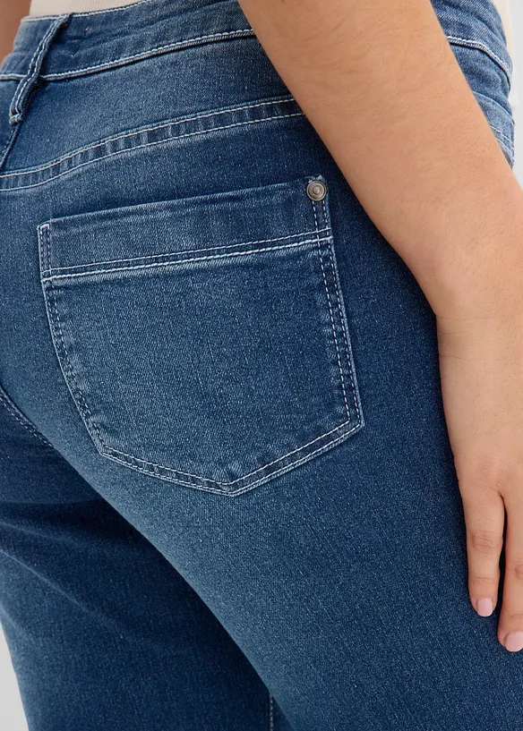 Straight-jeans Mid Waist, cropped, bonprix