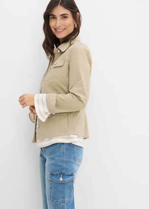 Cargo-jeans, Mid Waist, stretch, bonprix