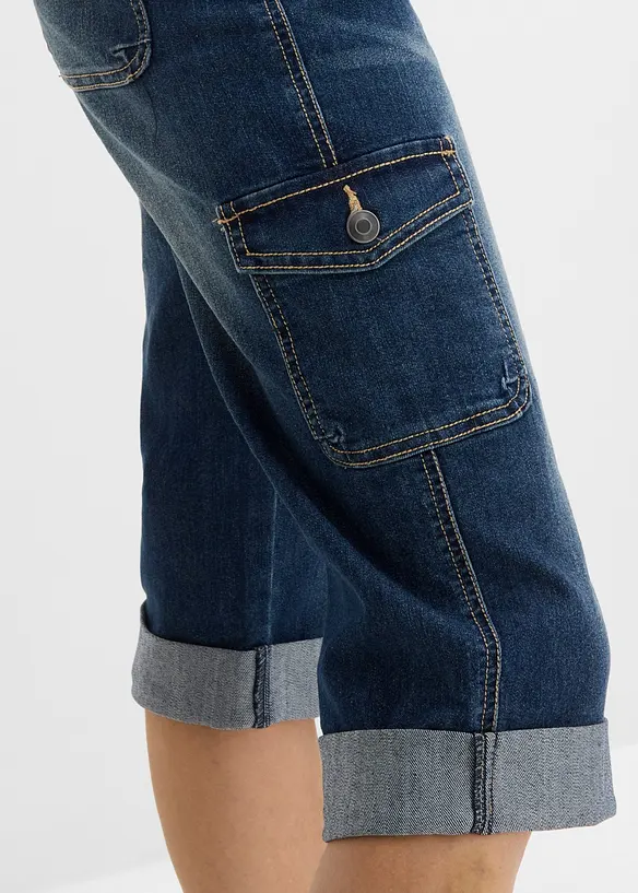 Cargo-jeans, Mid Waist, stretch, bonprix
