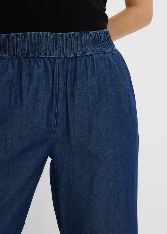 Wide leg-jeans, High Waist, cropped, bonprix