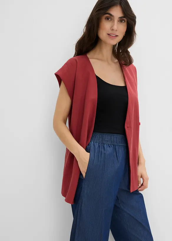 Wide leg-jeans, High Waist, cropped, bonprix