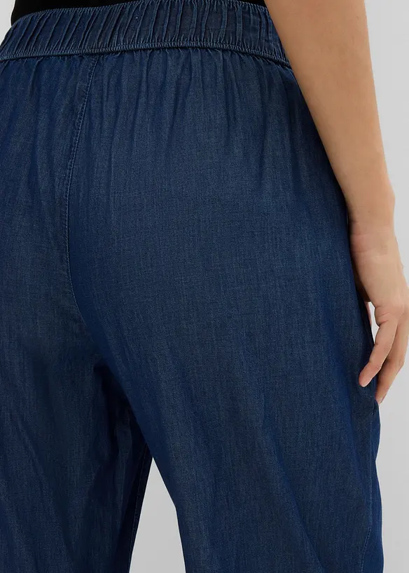 Wide leg-jeans, High Waist, cropped, bonprix