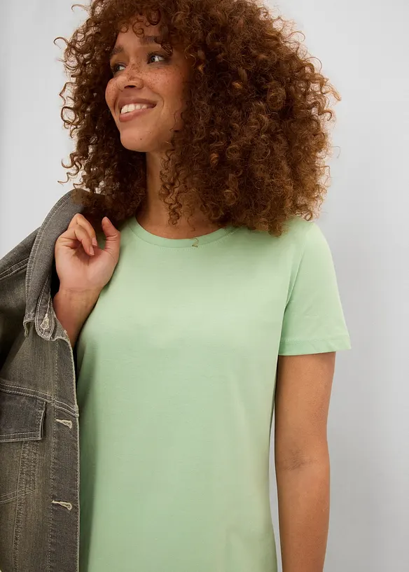 Jerseykjole i 100% bomull (2-pack), bonprix