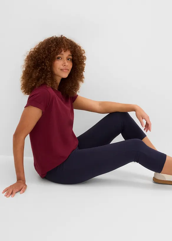 Capri-leggings i smal modell (2-pack), bonprix