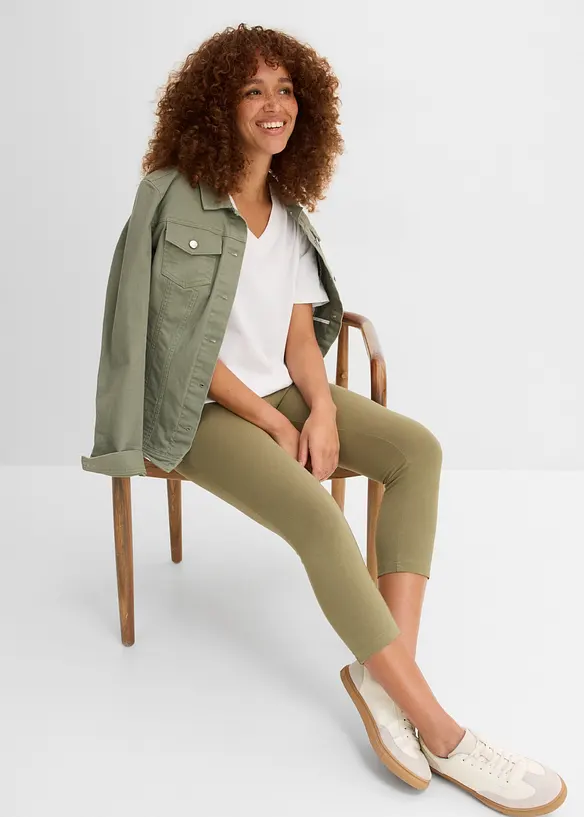 Capri-leggings i smal modell (2-pack), bonprix