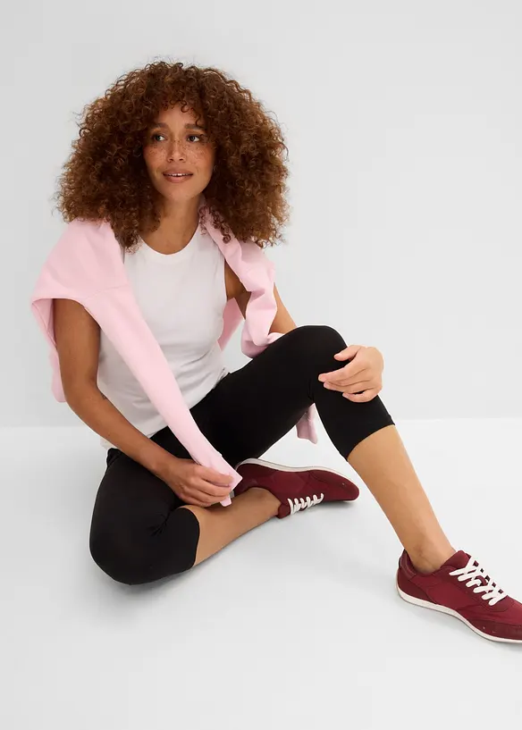 Capri-leggings i smal modell (2-pack), bonprix