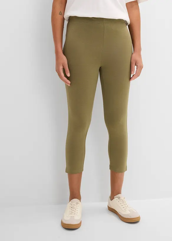 Capri-leggings i smal modell (2-pack), bonprix
