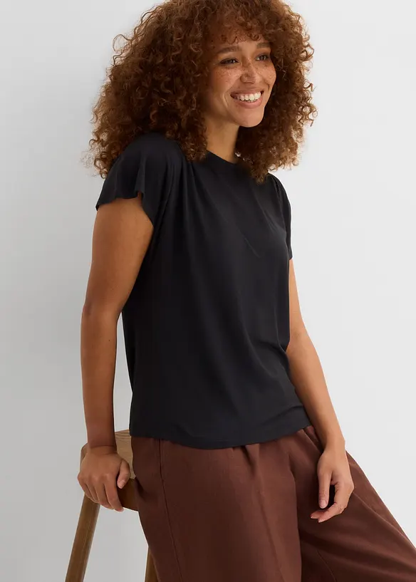 T-skjorte i myk viskose, bonprix