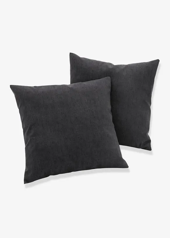 Putetrekk i linaktig materiale (2-pack), bonprix