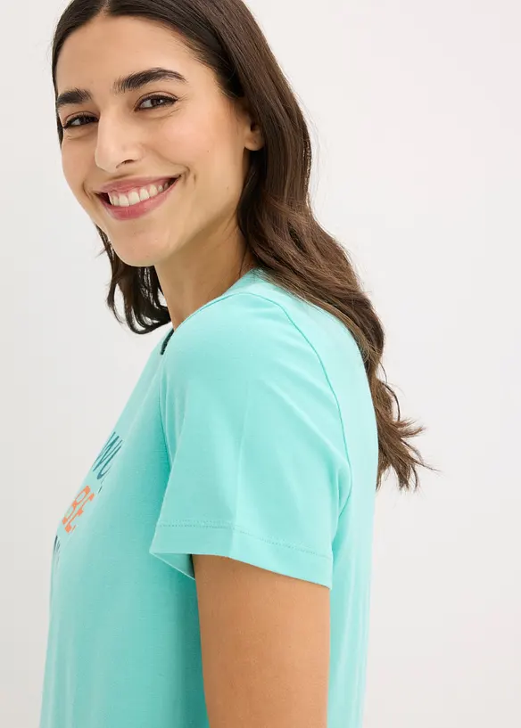 Kort nattkjole i 100% bomull, bonprix