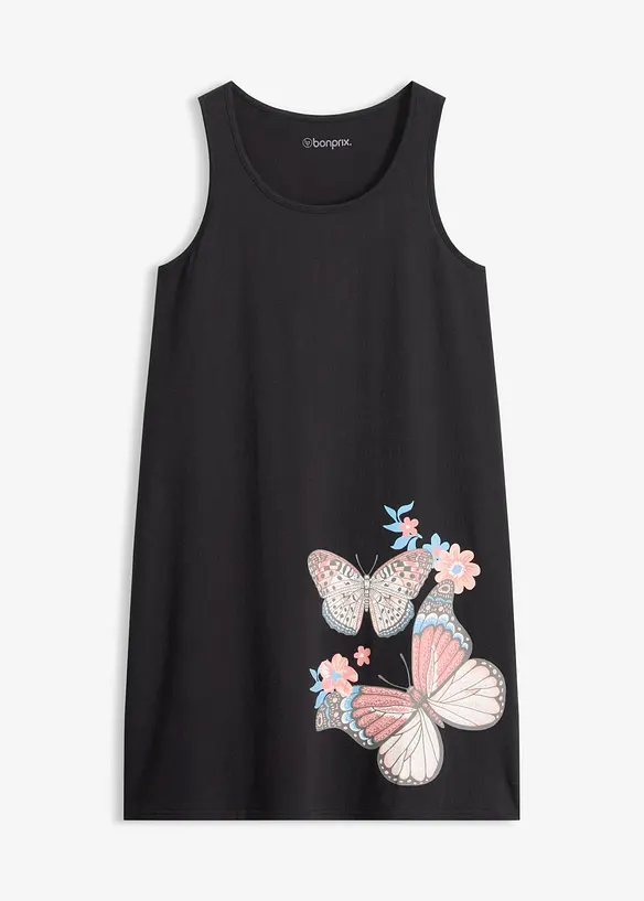 Kort nattkjole i 100% bomull, bonprix