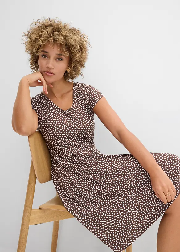 Jerseykjole i viskoseblanding, bonprix