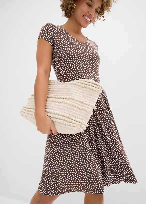 Jerseykjole i viskoseblanding, bonprix