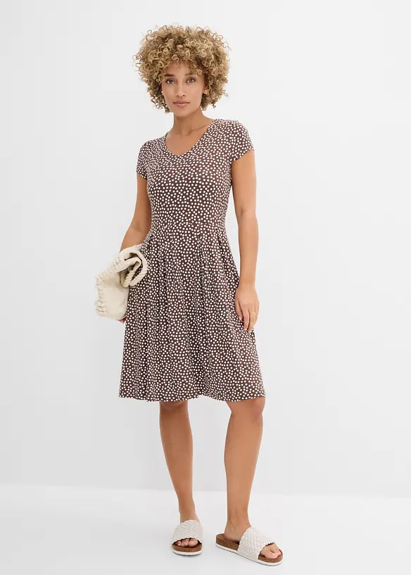 Jerseykjole i viskoseblanding, bonprix