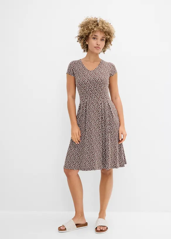 Jerseykjole i viskoseblanding, bonprix