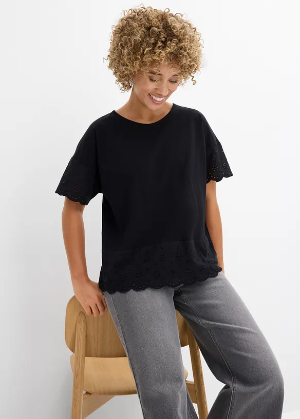 Topp i 100% &oslash;kologisk bomull, bonprix