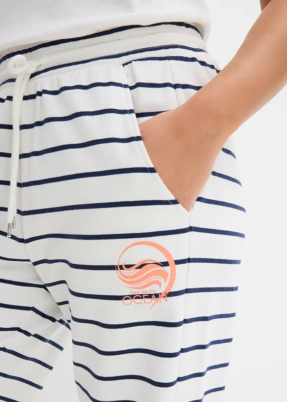 Sweatbukse i bomullsmiks, bonprix