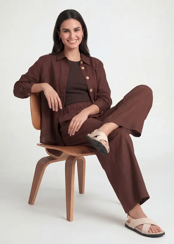 Culotte i linblanding, bonprix