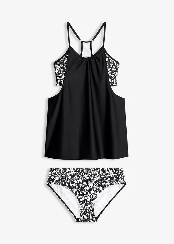 Tankini  med spesielt utformet rygg (2-delt sett), bonprix