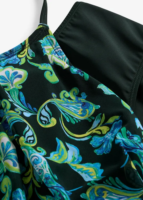 Tankini med m&oslash;nstret nettingmateriale, bonprix