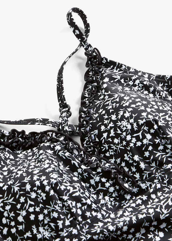 Badedrakt med kryssende stropper, bonprix