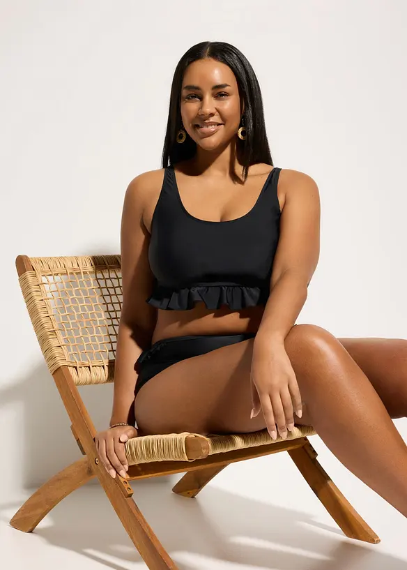 Dekkende bustier-bikinitopp, hurtigt&oslash;rkende, bonprix