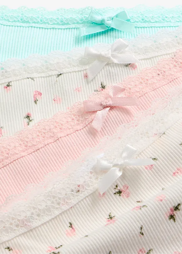 Maxipanty av myk ribbet bomull (4-pack), bonprix