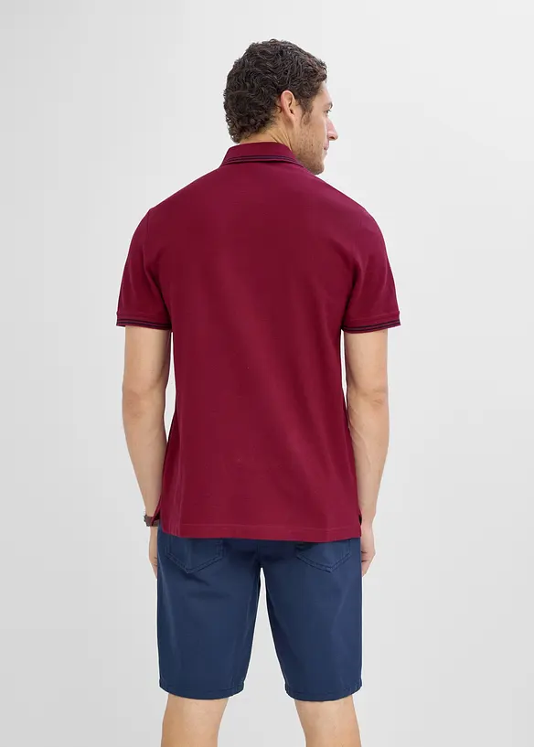 Pik&eacute;-poloskjorte i 100% bomull, bonprix