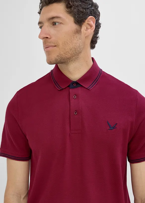 Pik&eacute;-poloskjorte i 100% bomull, bonprix