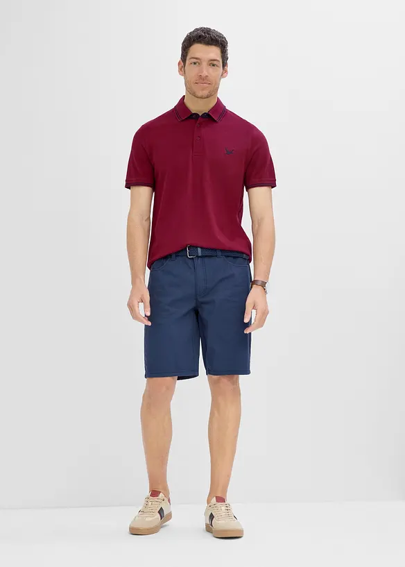 Pik&eacute;-poloskjorte i 100% bomull, bonprix