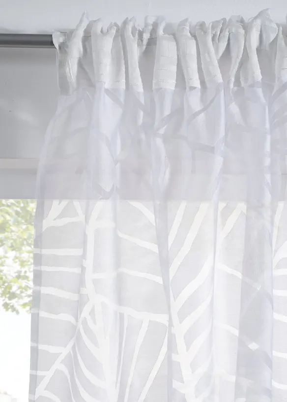 Gardin med etset m&oslash;nster (1-pack), bonprix