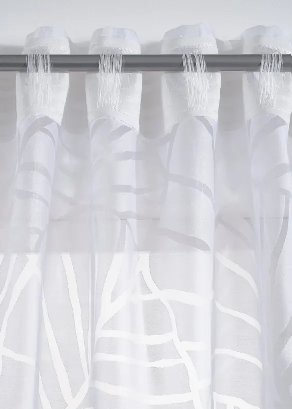Gardin med etset m&oslash;nster (1-pack), bonprix