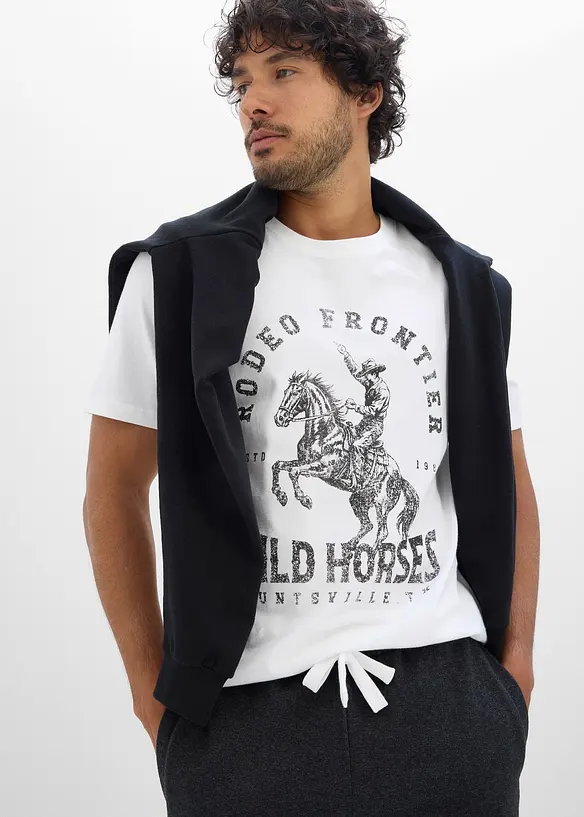 T-skjorte i 100% &oslash;kologisk bomull, bonprix