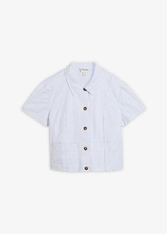 Denimjakke, stripete, bonprix