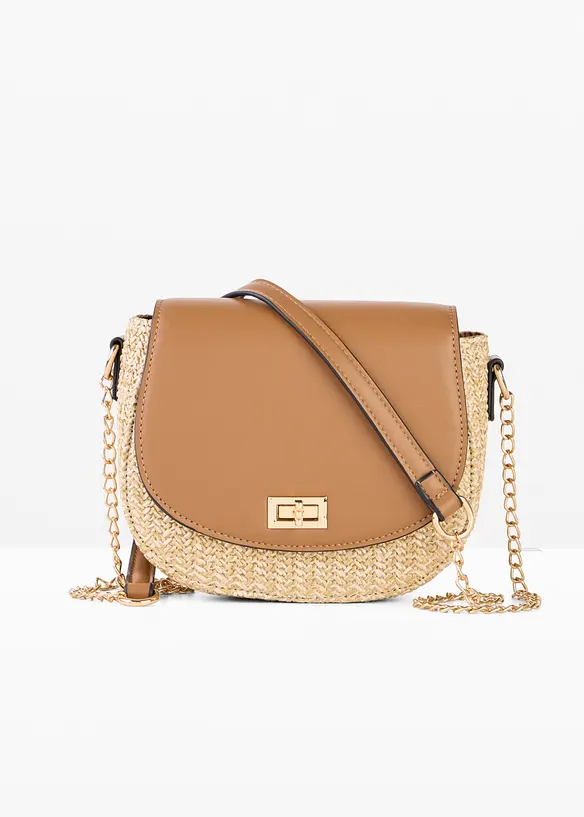 Skulderveske i str&aring;look, bonprix